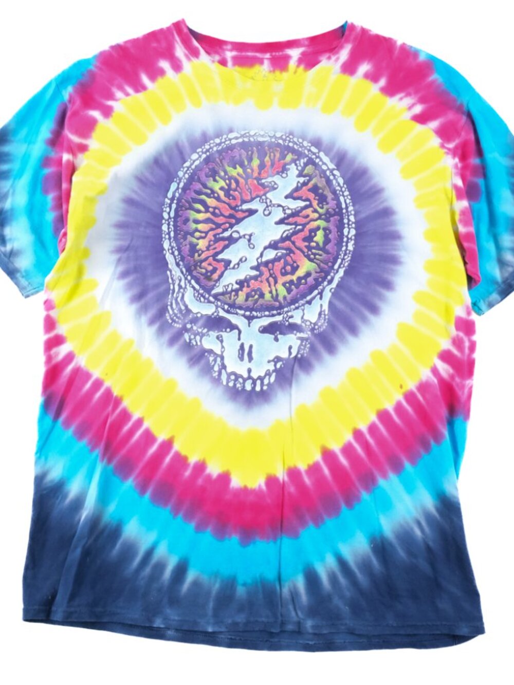 Grateful Dead Circle Summer tour Tie Dye T-Shirt S Sun Dog Colorful Hand Dyed - Picture 1 of 6